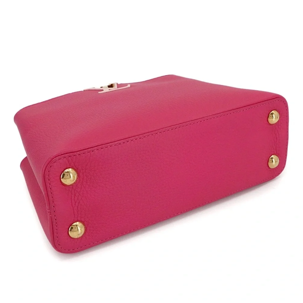 LOUIS VUITTON Capucines BB 2way Hand Shoulder Bag Taurillon Pink 90302134 - Picture 4 of 11